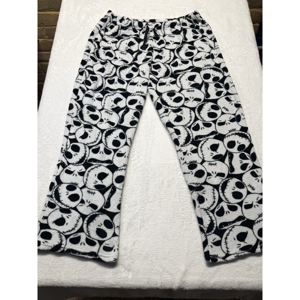 Disney Tim Burtons The Nightmare Before Christmas Sleep Pajama Pants Black Large